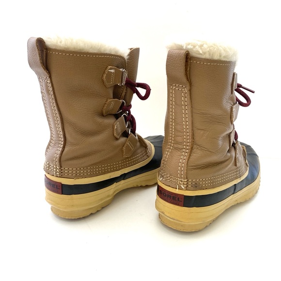 Sorel Women’s Tan Manitou Utility Snow Boots - Picture 5 of 11